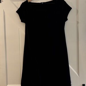 GAP Black Mini Dress with Short Sleeves
